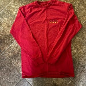 Vans Bold Red Long Sleeve Tee